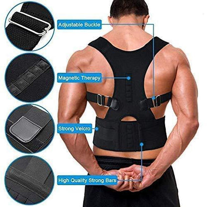 Back Posture Corrector for Men & Women | Adjustable Support Belt |