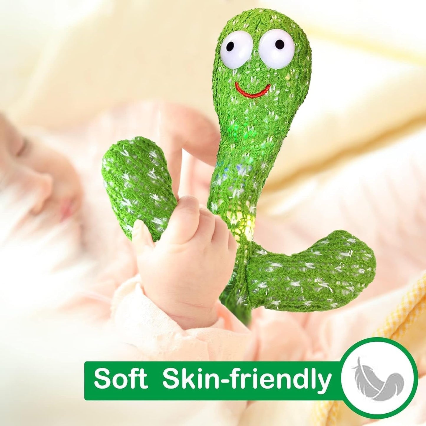 Talking Cactus Toy | Repeat & Sing Fun Toy for Kids | USB Rechargeable |