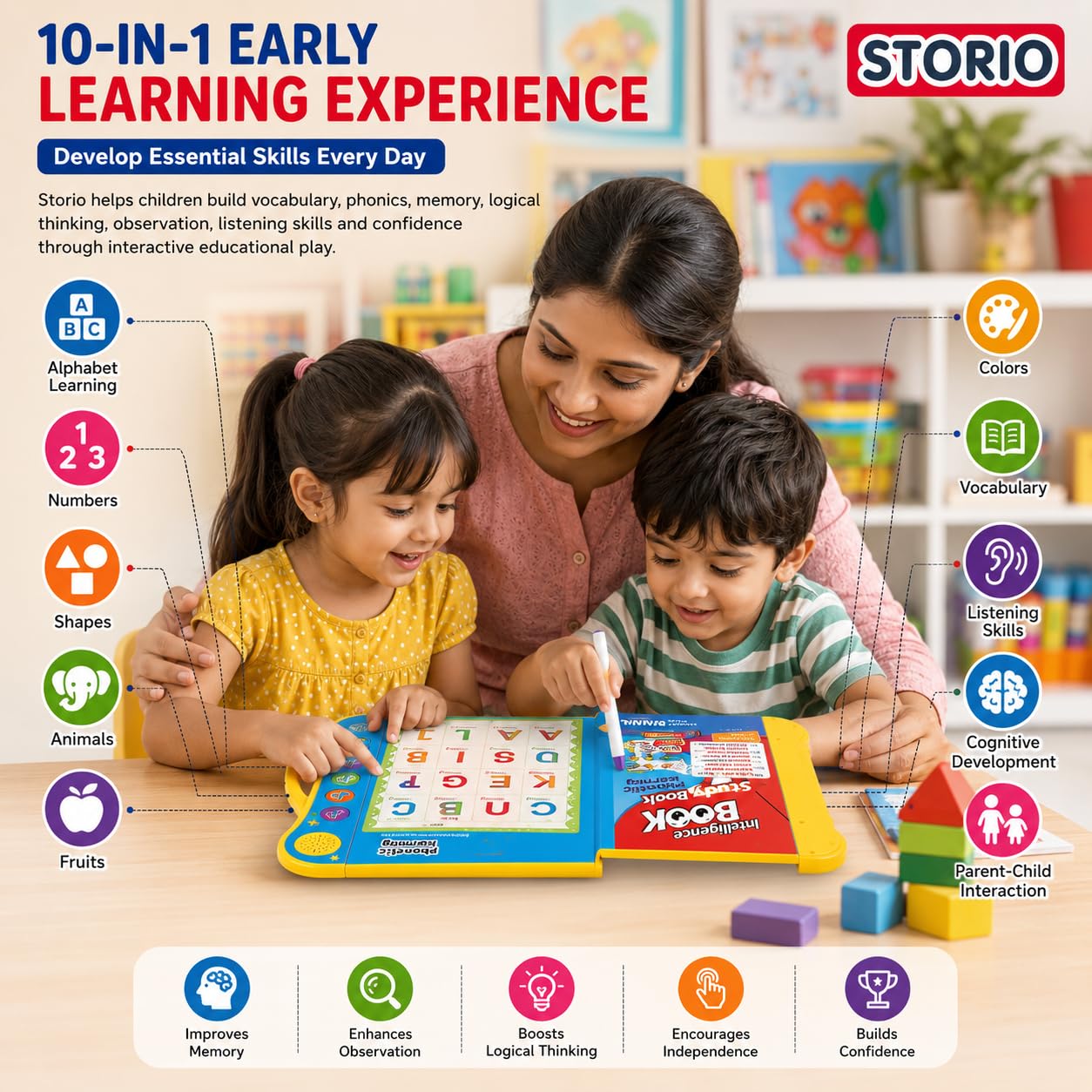 Smart Learning Sound Book | Interactive Educational Toy For Kids