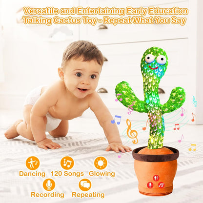 Talking Cactus Toy | Repeat & Sing Fun Toy for Kids | USB Rechargeable |